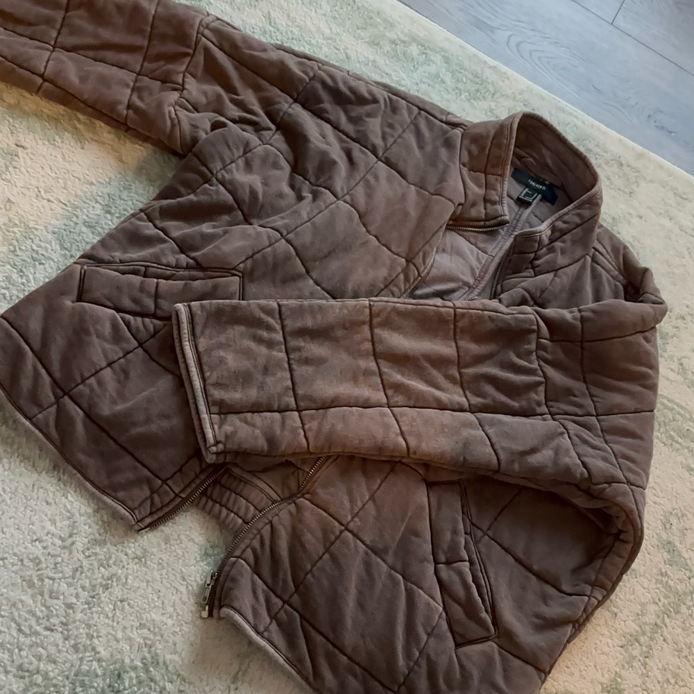 Forever 21 Brown Quilted Jacket